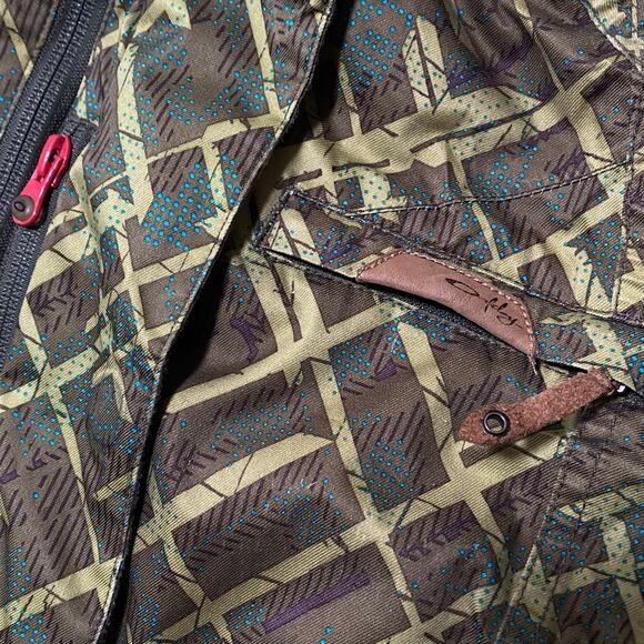 Oakley Women’s Green Hooded Insulated Ski Snowboard Regular Fit Jacket Medium - Picture 9 of 10